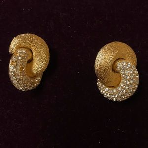 Vintage Dior Clip On Earrings